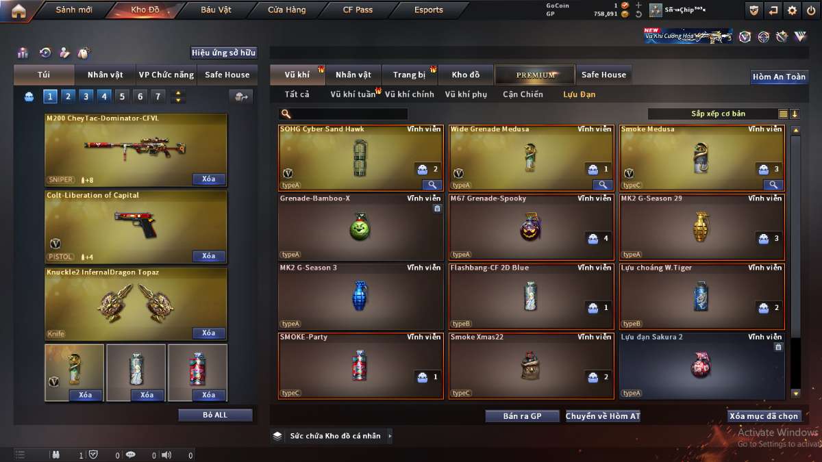 shop acc cf uy tin gia re